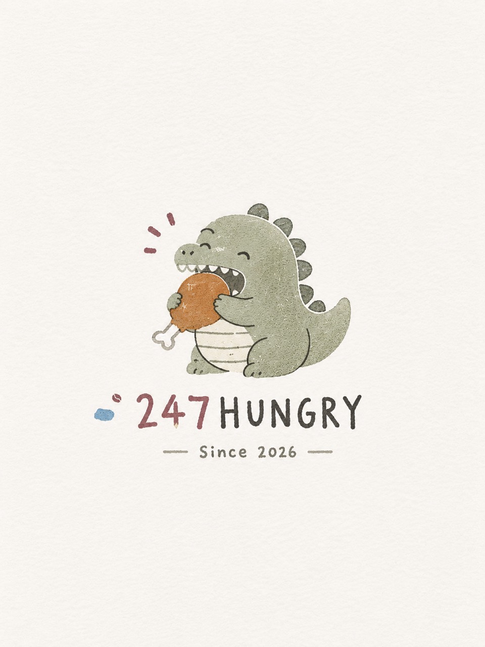247Hungry 恐龍標誌及 Since 2026 字樣